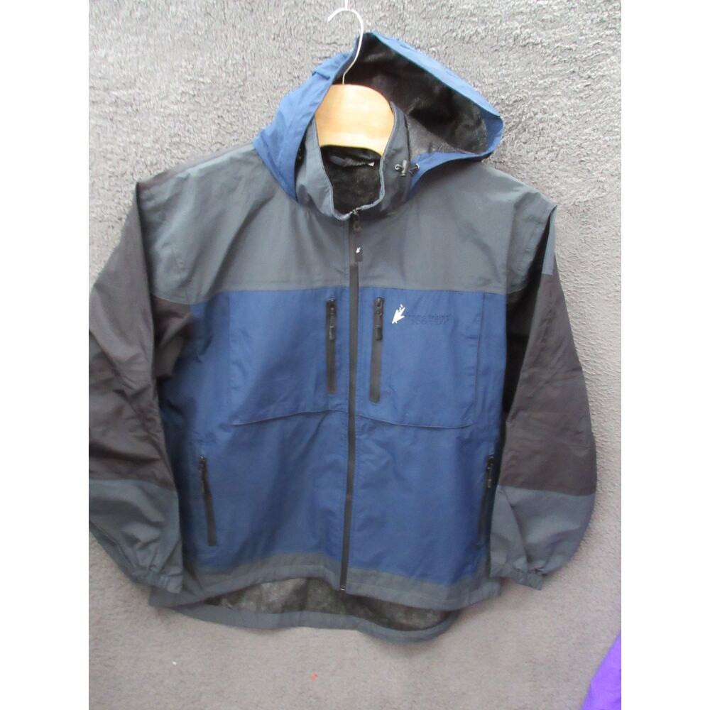 Frogg Toggs Toadz Anura Jacket NT65120 Waterproof Rain Jacket Mens XXL Blue Grey